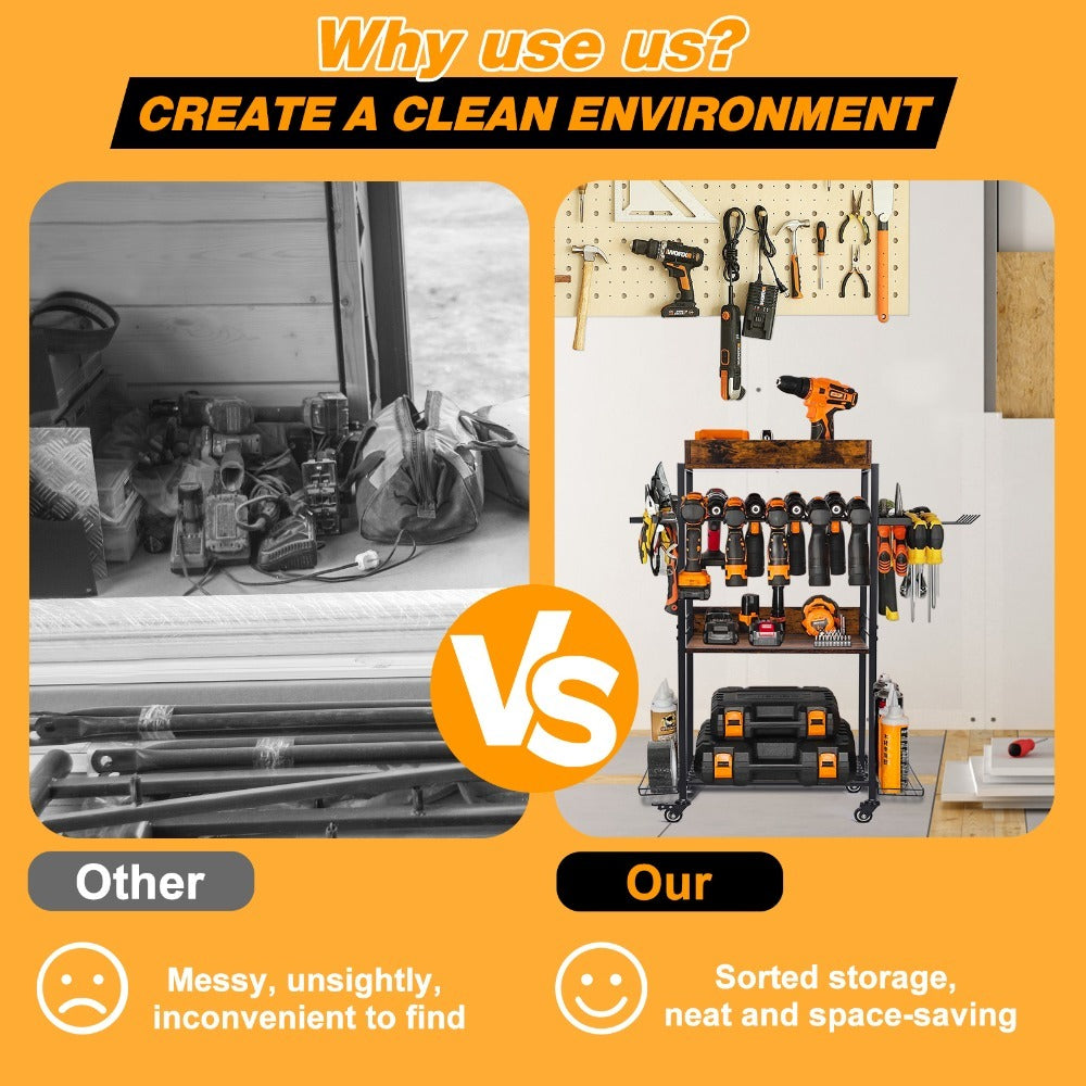 Three-layer Tool Carts, With A Variety Of Types, Can Be Cleverly Matched, Easy To Move, Help To Improve Work Efficiency, Wide Applicability, And Create Extraordinary Results.