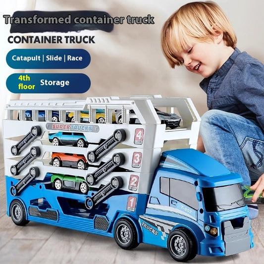 Children's Educational Alloy Storage Container Engineering Car Toys