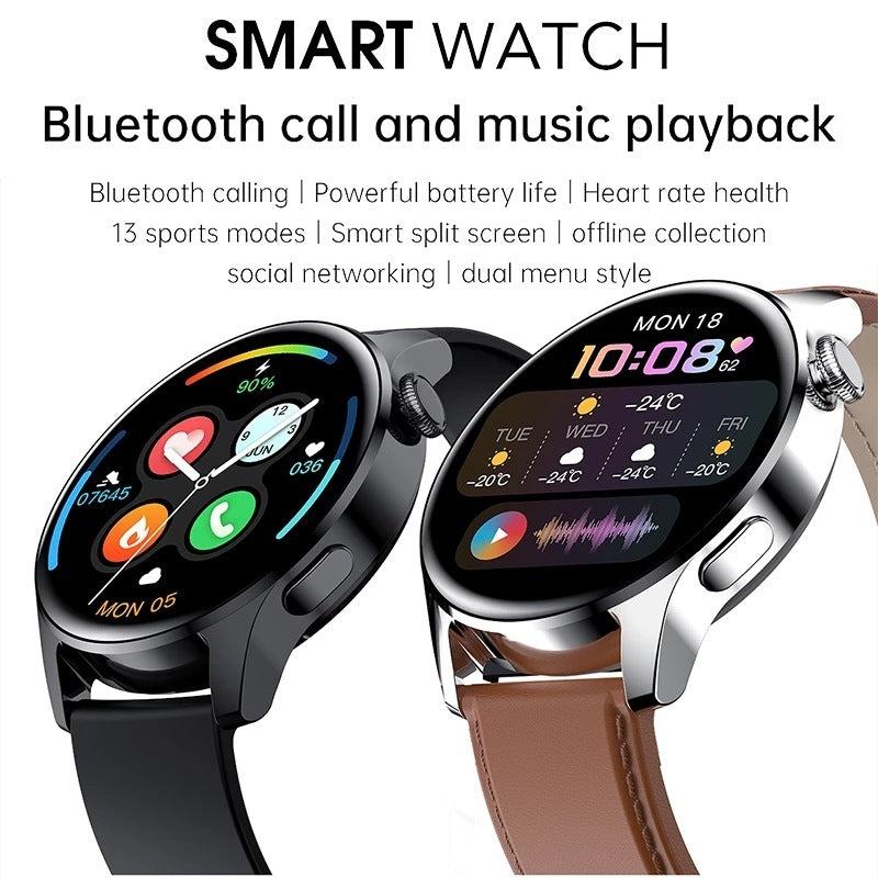 Music Player Bluetooth Call Heart Rate Detection Bracelet Waterproof Sports Watch ShopWithASmile7.com