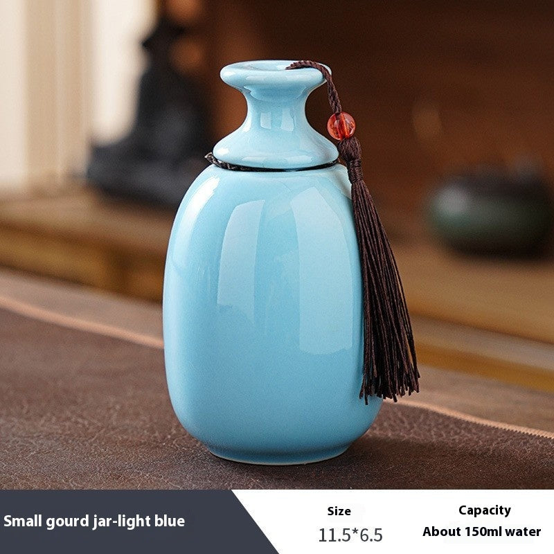 Ceramic Olive Jar Portable Sealed Cans Storage Tank
