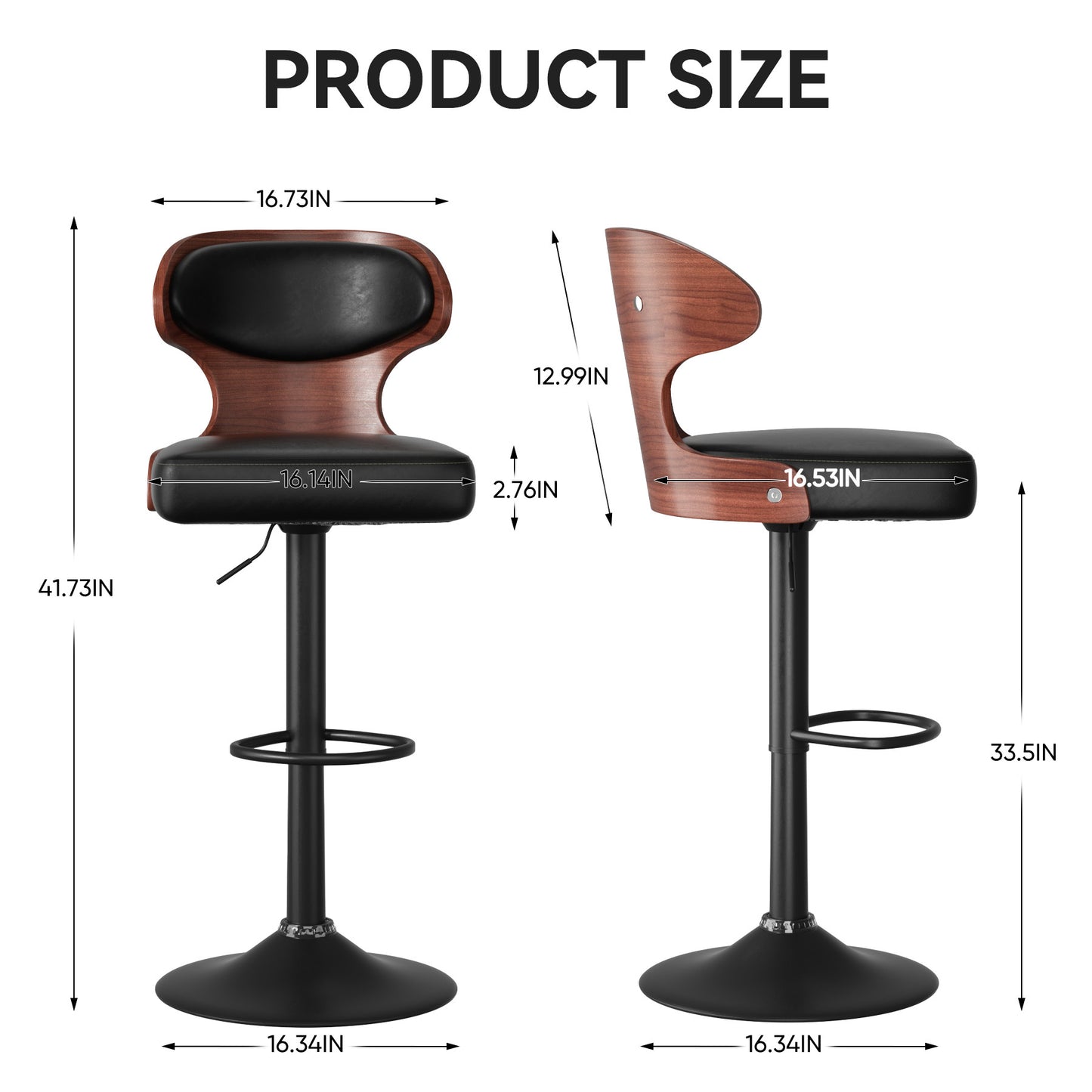 Versatile Adjustable Swivel Bar Stool
