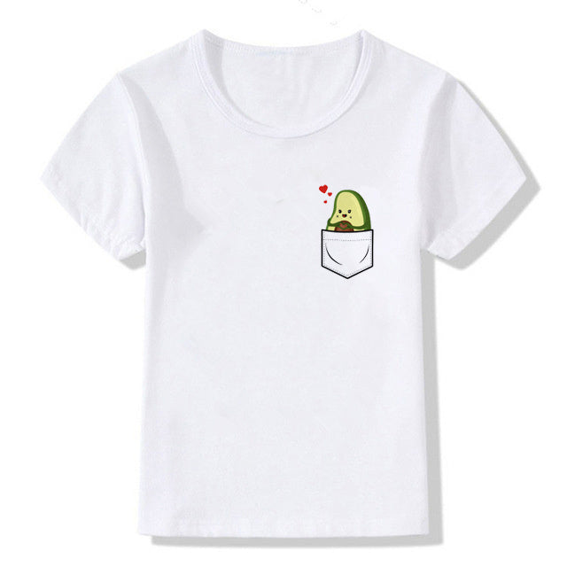 Kids Summer New Cute Vegan Boys Girls T Shirt ShopWithASmile7.com