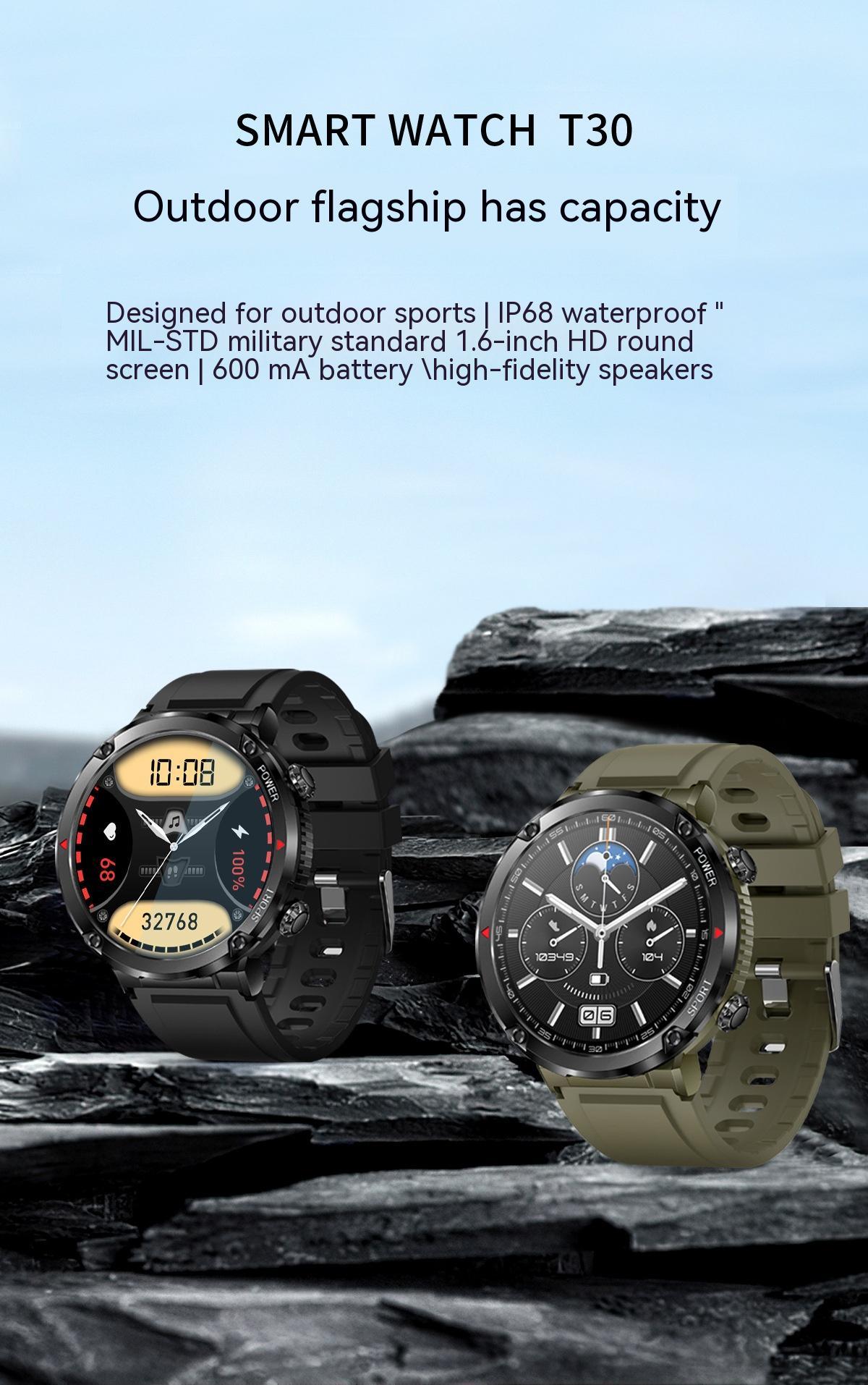 Large Screen HD Step Counting Heart Rate Blood Pressure More Than Sport Smart Watch ShopWithASmile7.com