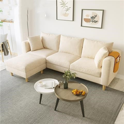 Living Room Bedroom Rental Nordic Simple Modern Cloth Art Net Red Latex Sofa