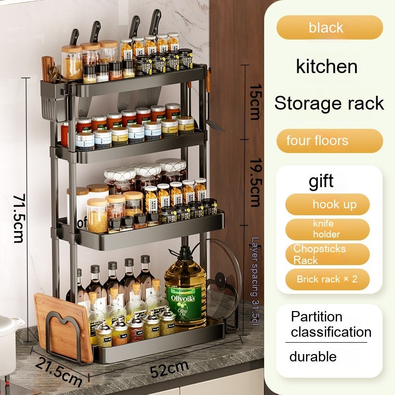 Kitchen Rack For Seasoning Multi-layer Storage Kitchen Supplies ShopWithASmile.com