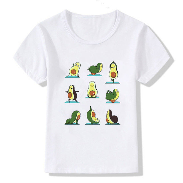 Kids Summer New Cute Vegan Boys Girls T Shirt ShopWithASmile7.com