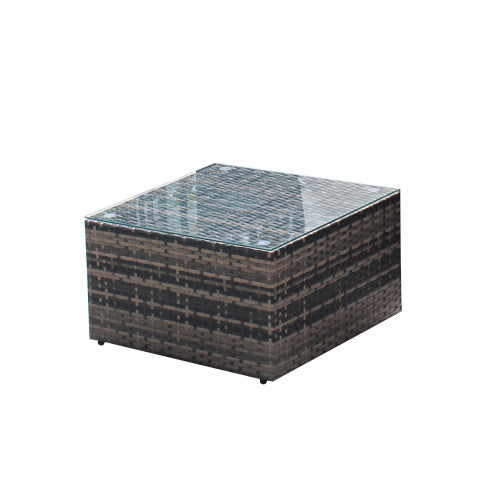 Rattan Patio Furniture Set Wicker Sofa Cushioned Sectional Furniture Set Garden Patio Sofa Set 4 Pieces, Brown ShopWithASmile7.com