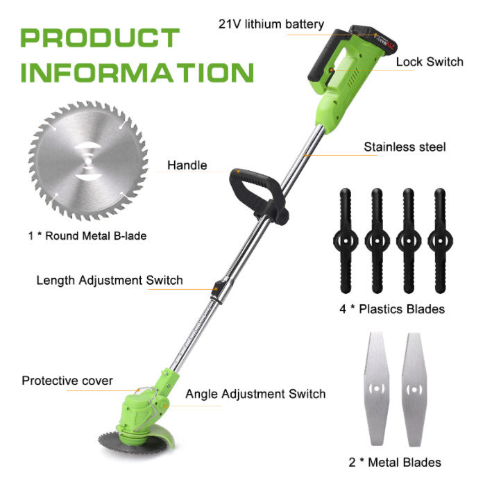 Cordless Electric Lawn Mower Garden Tool ShopWithASmile.com