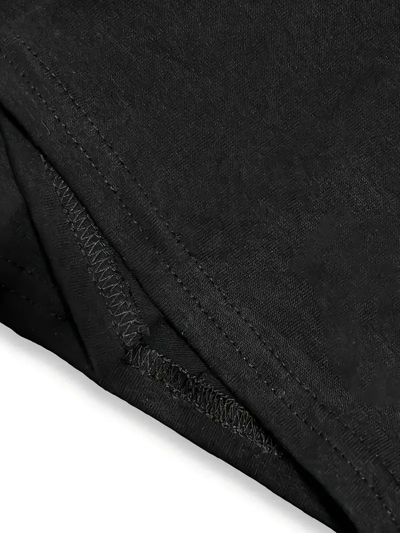 Printed Men's Plus Size Multifunctional Short Sleeved Shirt ShopWithASmile7.com