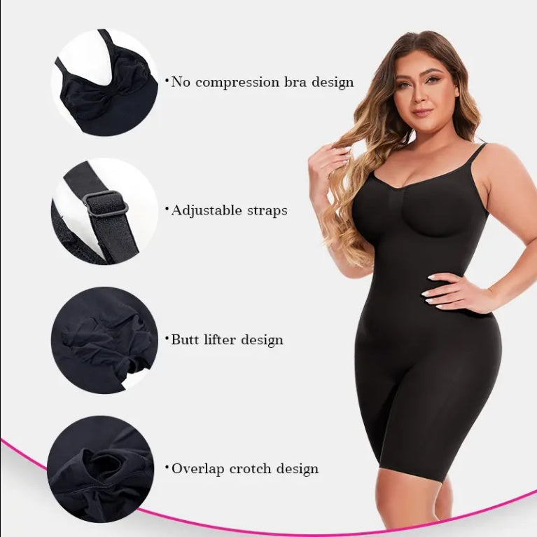 Dropship SEAMLESS Postpartum Abdomen Shapewear Sculpting Short Mid Thigh Slimming Body Shaper For Women Tummy Control Slimmer ShopWithASmile7.com