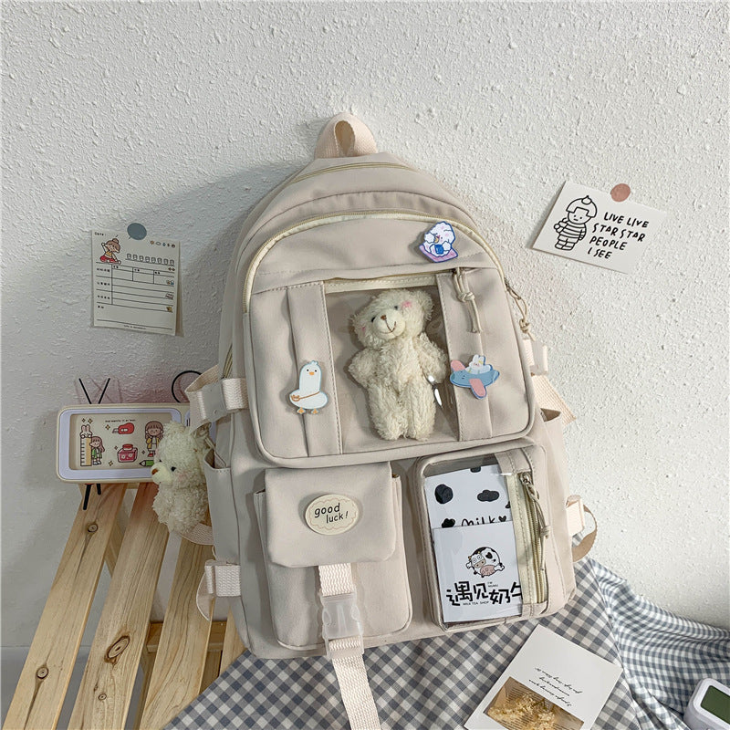 Large-capacity Schoolbag Female Korean Cartoon Backpack ShopWithASmile7.com