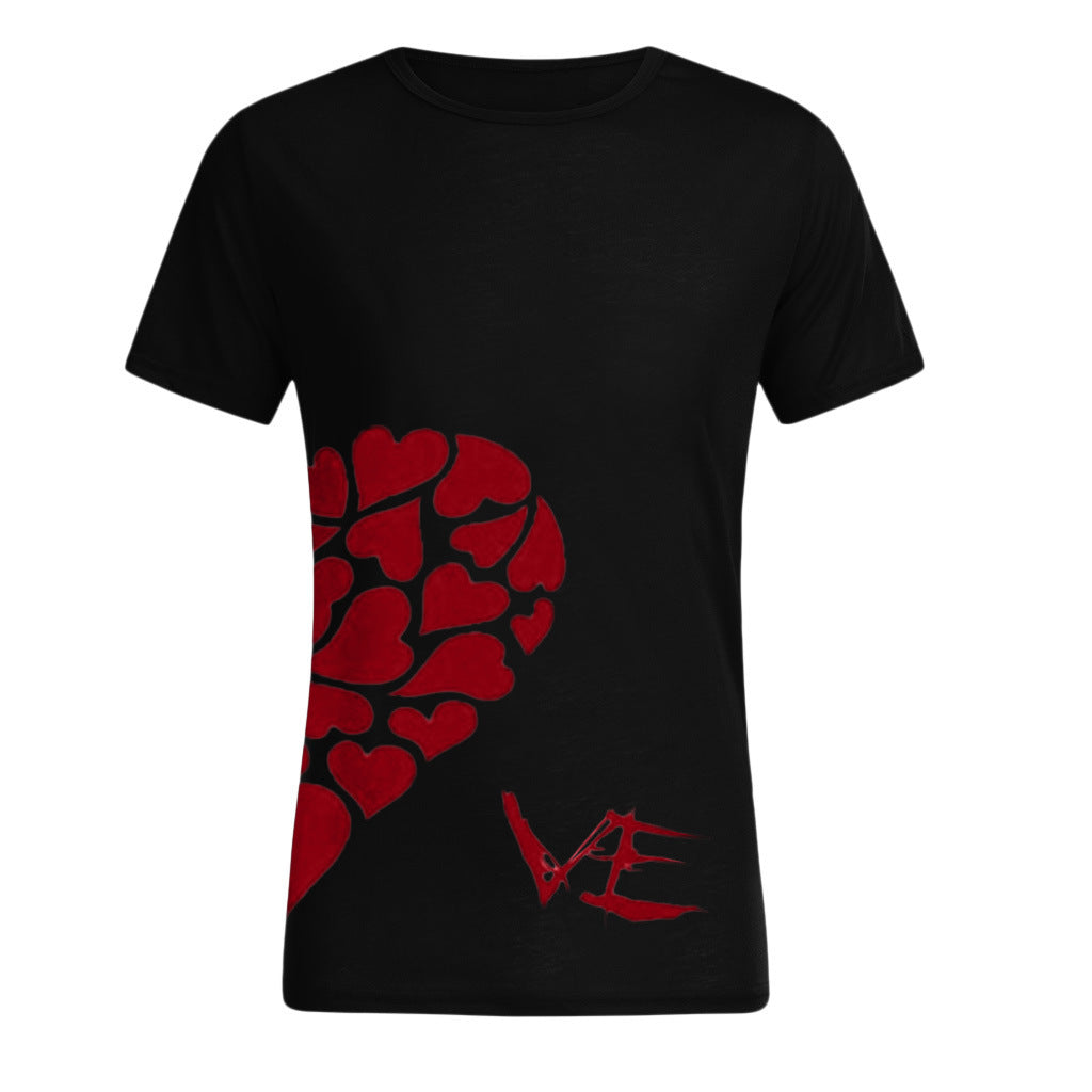 Summer Lettering Casual Short Sleeved Top