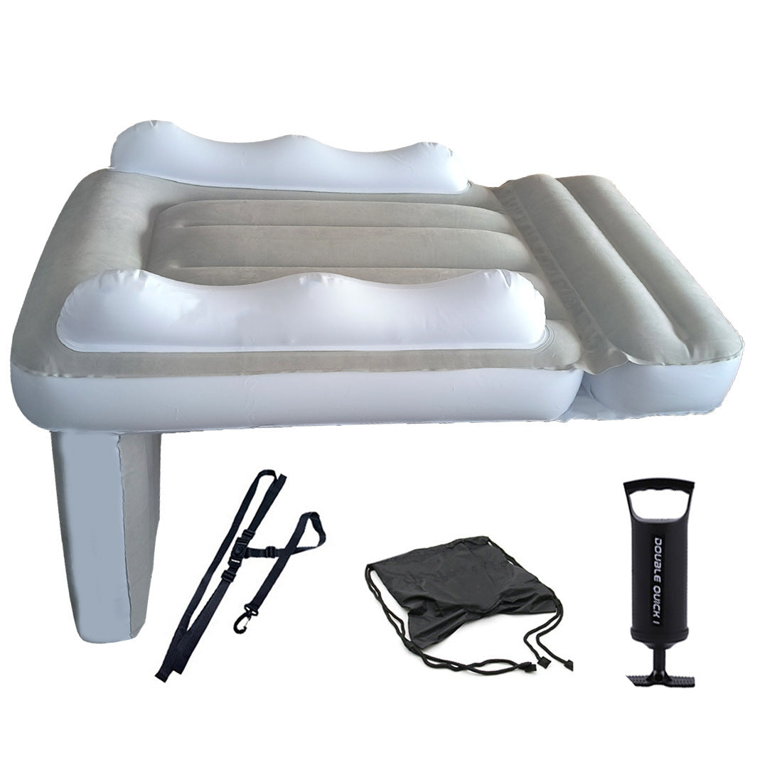 Amazon Baby Inflatable Mattress Rear Folding Car Mat Outdoor Travel Thickened Flocking Air Cushion