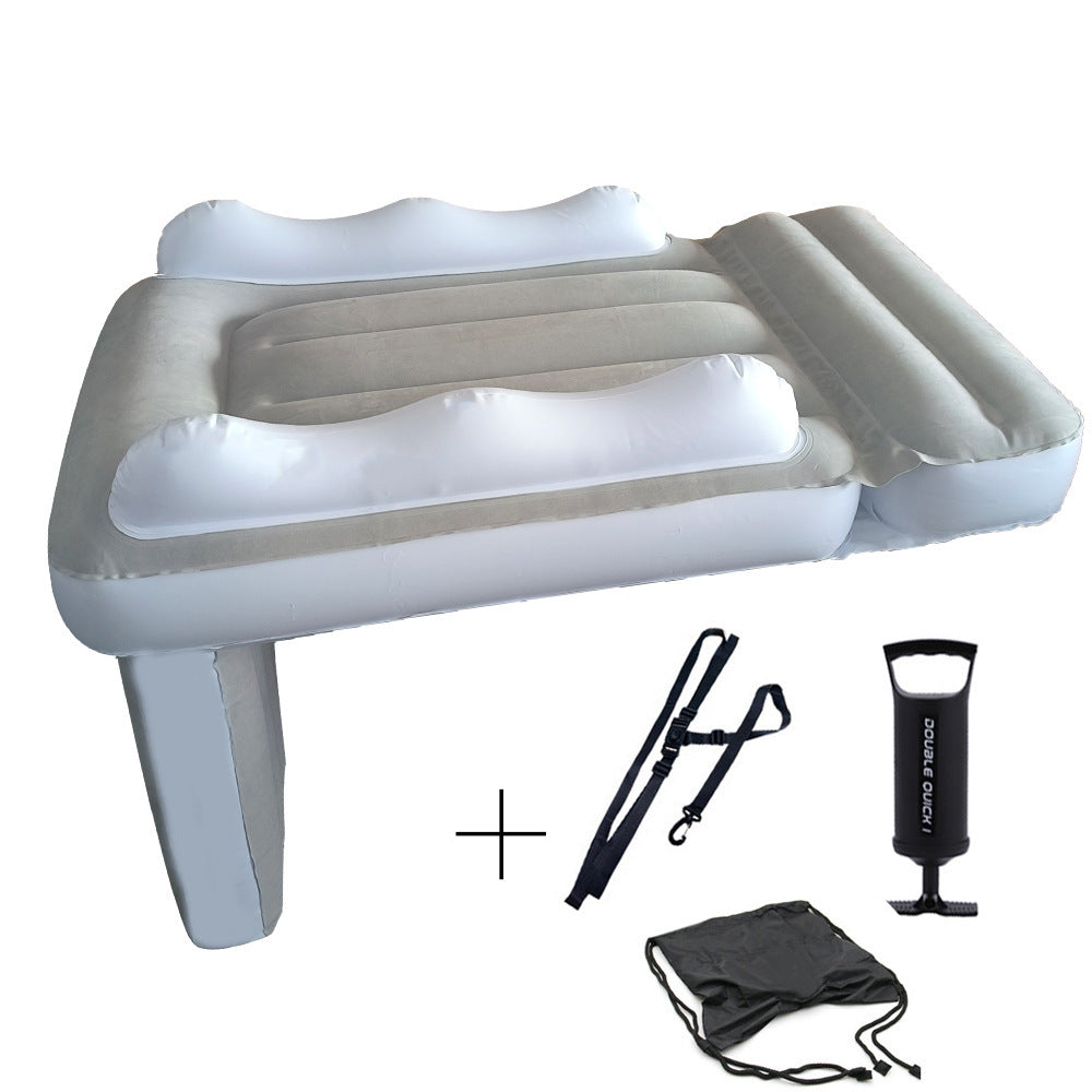 Amazon Baby Inflatable Mattress Rear Folding Car Mat Outdoor Travel Thickened Flocking Air Cushion