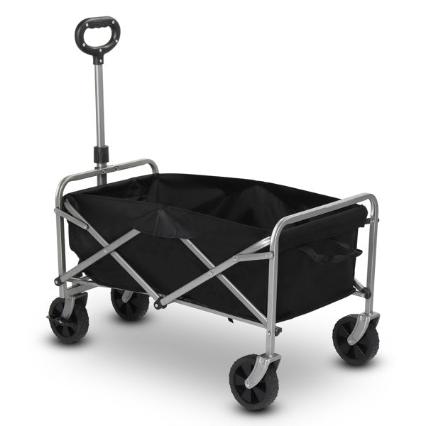 Silver Frame Oxford Cloth Garden Folding Cart ShopWithASmile.com
