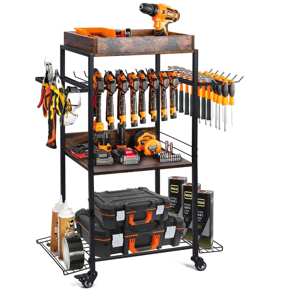 Three-layer Tool Carts, With A Variety Of Types, Can Be Cleverly Matched, Easy To Move, Help To Improve Work Efficiency, Wide Applicability, And Create Extraordinary Results.