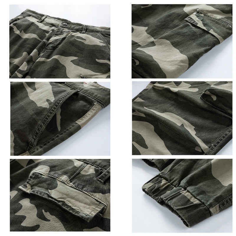 Trendy Versatile Camouflage Cargo Trousers ShopWithASmile.com