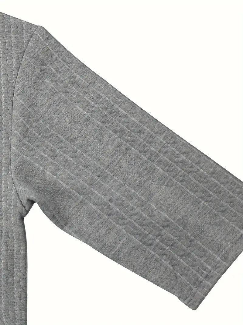 2pcs Men's Jacquard Solid Short Sleeve V Neck Shirt & Matching Drawstring Shorts Set, Summer Leisure Clothing ShopWithASmile7.com