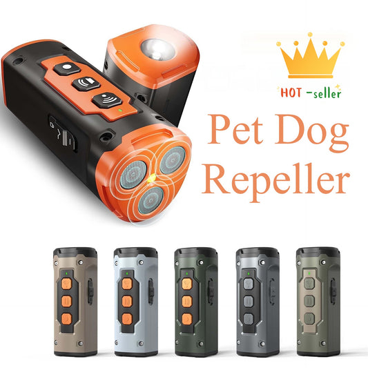 Dog Drive Ultrasonic Three-head Bark Plug Torch Dog Drive Artifact Anti Dog Bark Deterrent Device With LED Flashlight ShopWithASmile7.com