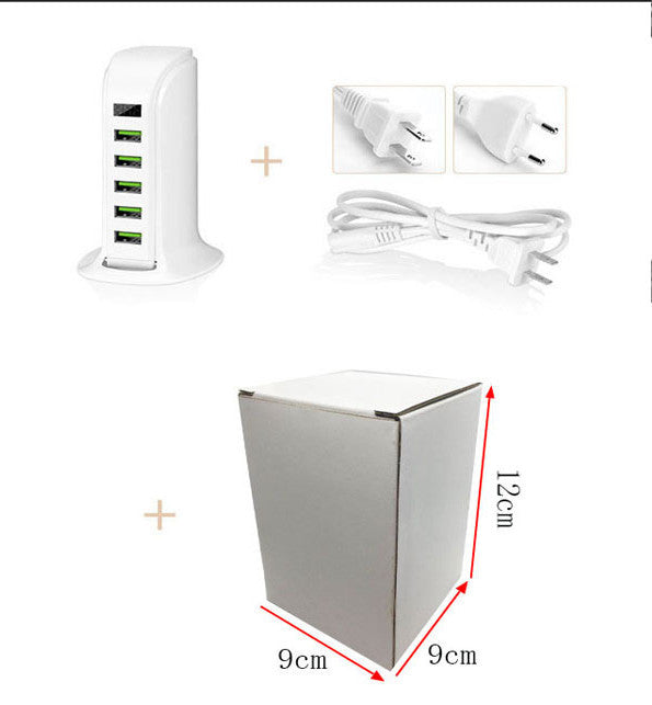 Multi-port USB Charging Head 5v4a Digital Display Monitoring Sailing Charger ShopWithASmile7.com