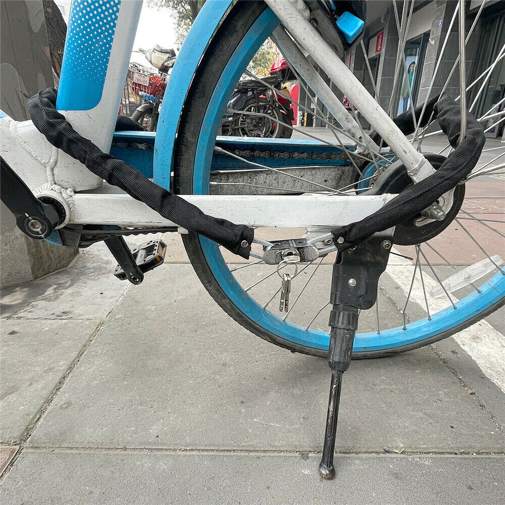 80CM Metal Motorbike Motorcycle Bicycle Heavy Duty Chain Lock Padlock Bike Cycle ShopWithASmile7.com