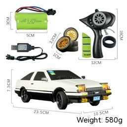 Mazda FC Drift Remote Control Car - White & Red Versions, Plastic Material, Remote Control Car for Youth (15-35 Years)