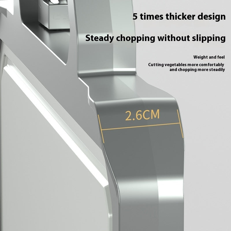 Double-sided Antibacterial Kitchen Household Stainless Steel Cutting Board