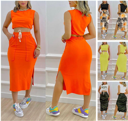 Fashion Casual Urban Leisure Women's Clothing Skirts Suit ShopWithASmile7.com