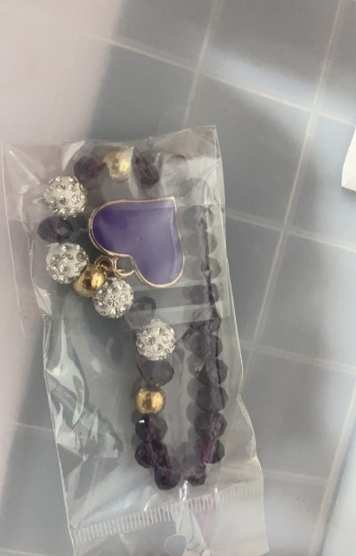 Elastic Crystal Bracelet & Bangle Heart Bracelets ShopWithASmile.com