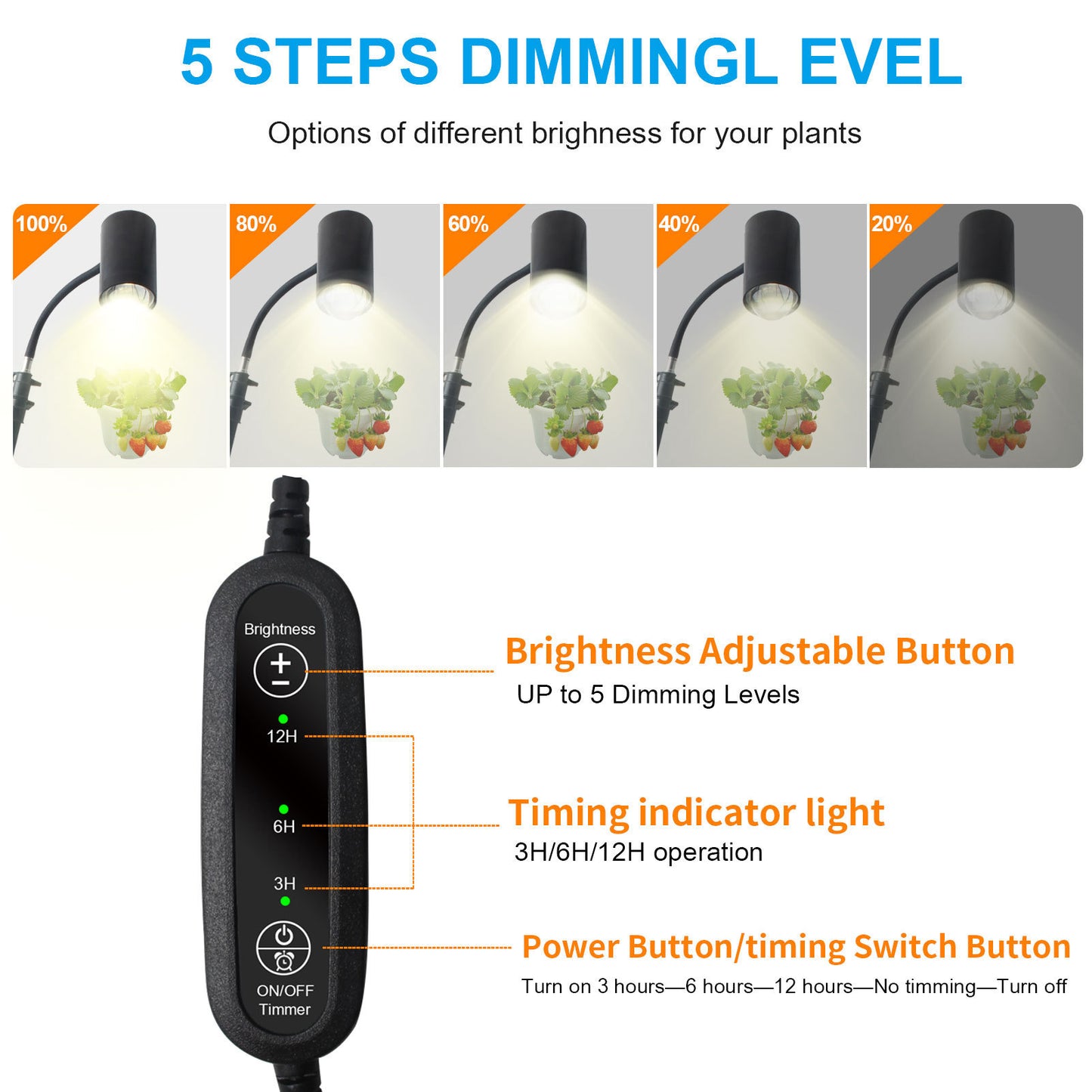 Plant Growth Lamp Household Tripod Full Light
