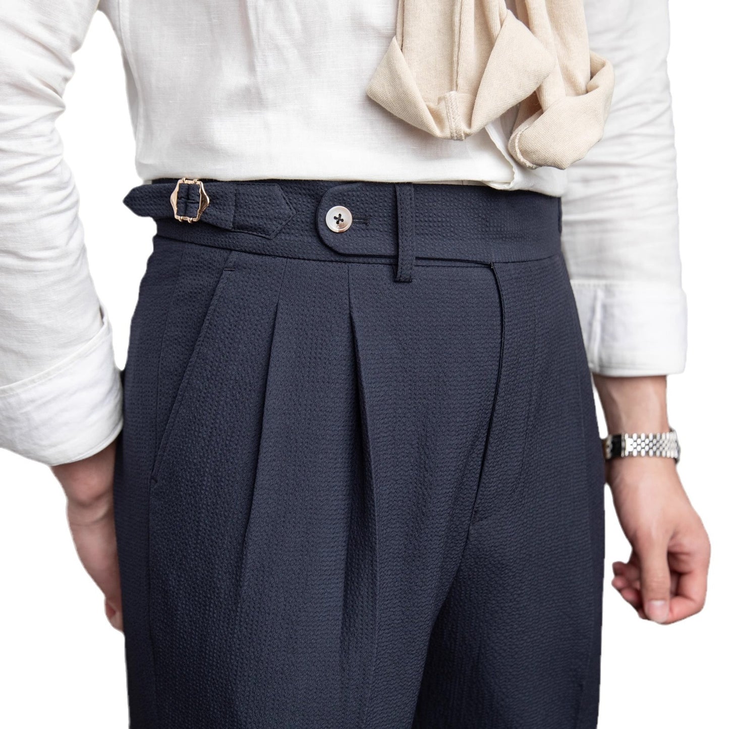 Business Casual Trousers Men's Commute Retro Easy Matching