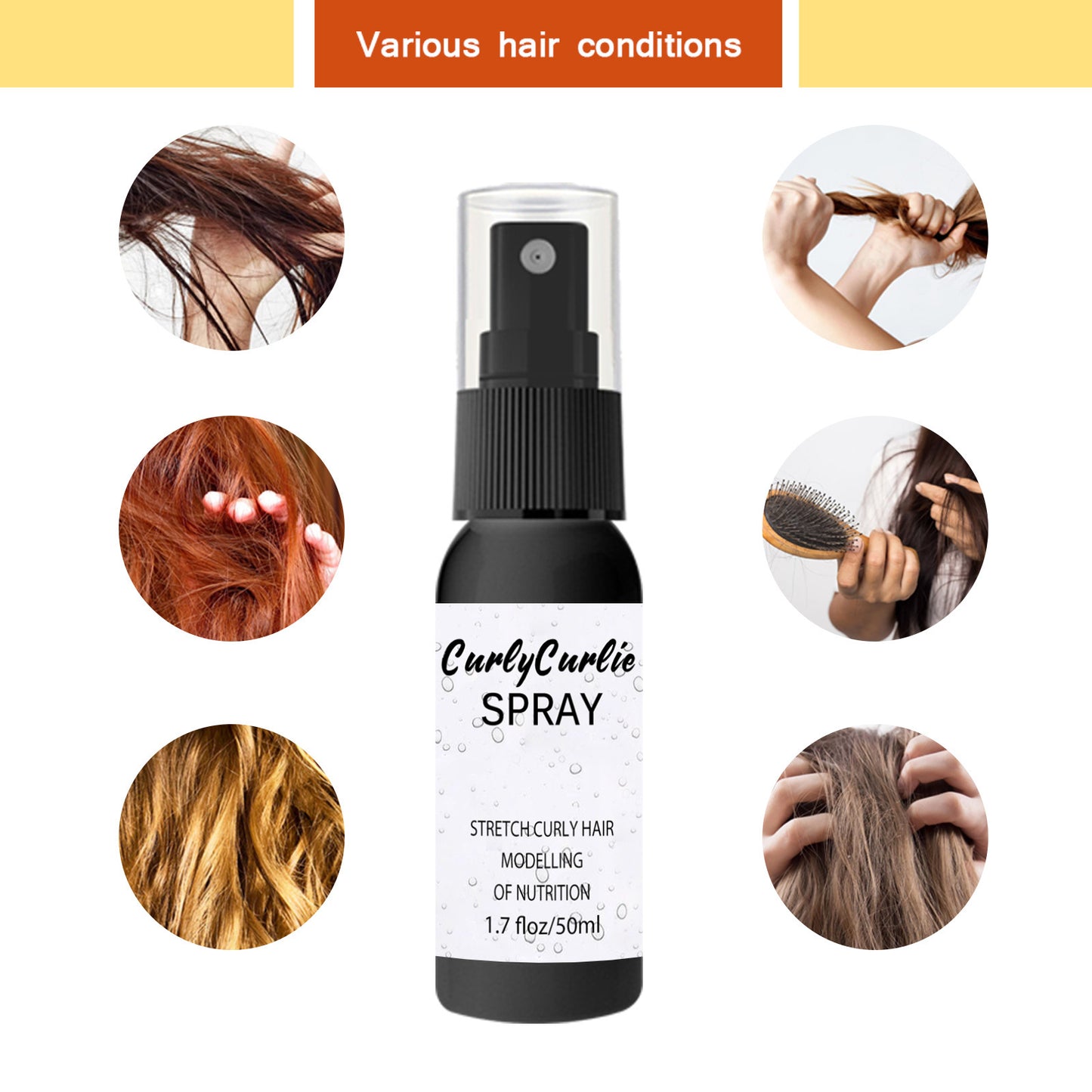 Curly Hair Styling Oil Moisturizing Mist ShopWithASmile7.com
