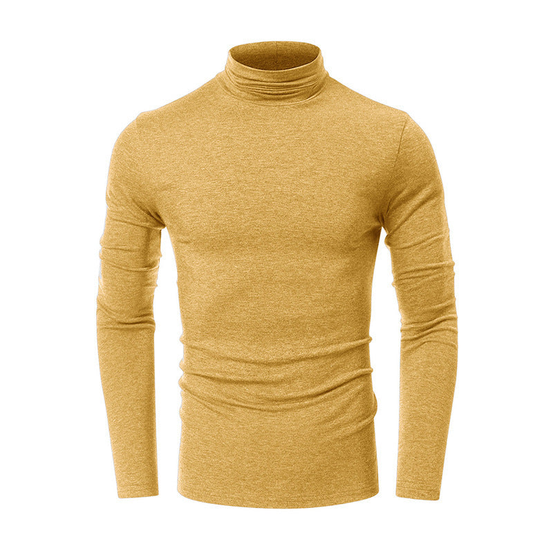 Turtleneck Men's European And American Long Sleeve T-Shirt