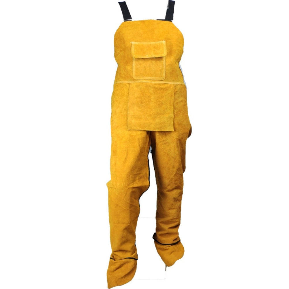 Professional Welding Apron Leather Welder Clothes Carpenter Blacksmith Garden Worker Britches Trousers Cloths