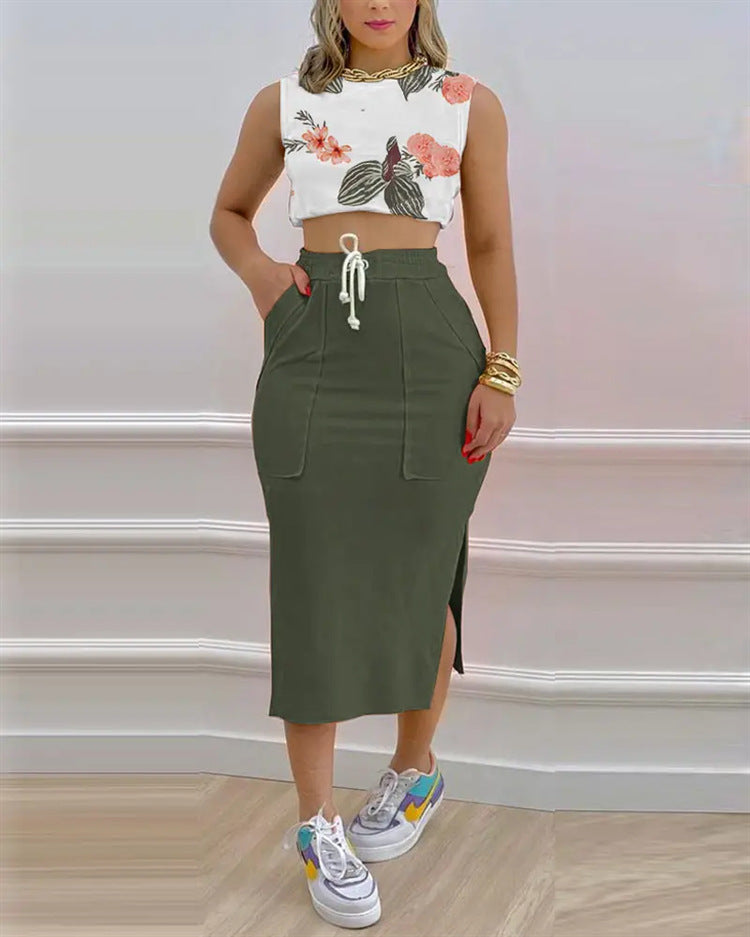 Fashion Casual Urban Leisure Women's Clothing Skirts Suit ShopWithASmile7.com