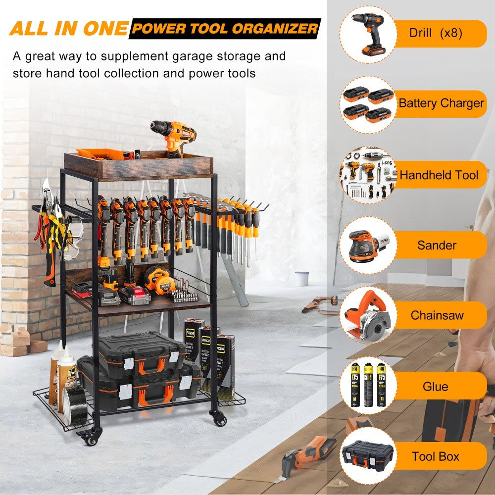 Three-layer Tool Carts, With A Variety Of Types, Can Be Cleverly Matched, Easy To Move, Help To Improve Work Efficiency, Wide Applicability, And Create Extraordinary Results.