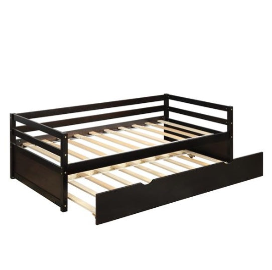 Sofa Bed With Roller Frame Set, Double Size, Espresso Colour