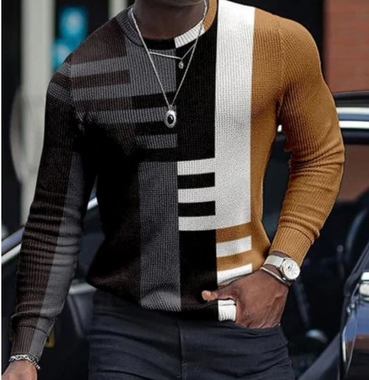 Casual Long Sleeve Animal Skull Men's Print T-Shirt ShopWithASmile7.com