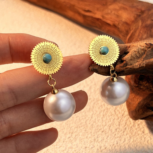 Fashion Stainless Steel Earrings Niche Retro ShopWithASmile.com