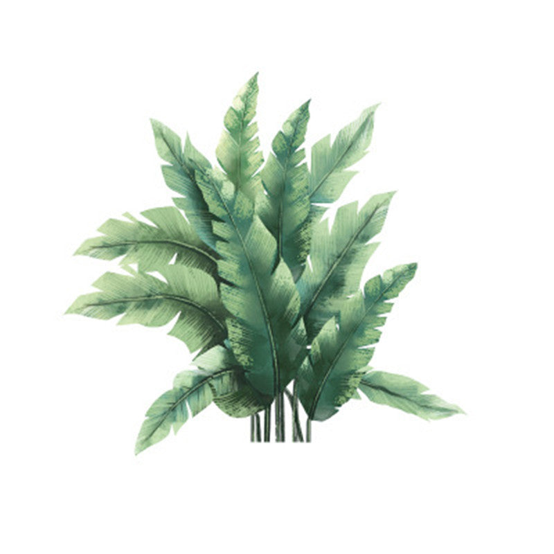 Tropical Plant Turtle Leaf Wall Sticker Home Decor Beach Palm Leave Art Wall Decal For Kids Room Living Room Bedroom Mural