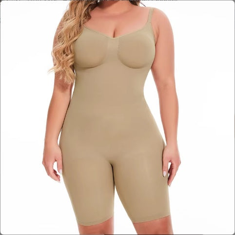 Dropship SEAMLESS Postpartum Abdomen Shapewear Sculpting Short Mid Thigh Slimming Body Shaper For Women Tummy Control Slimmer ShopWithASmile7.com