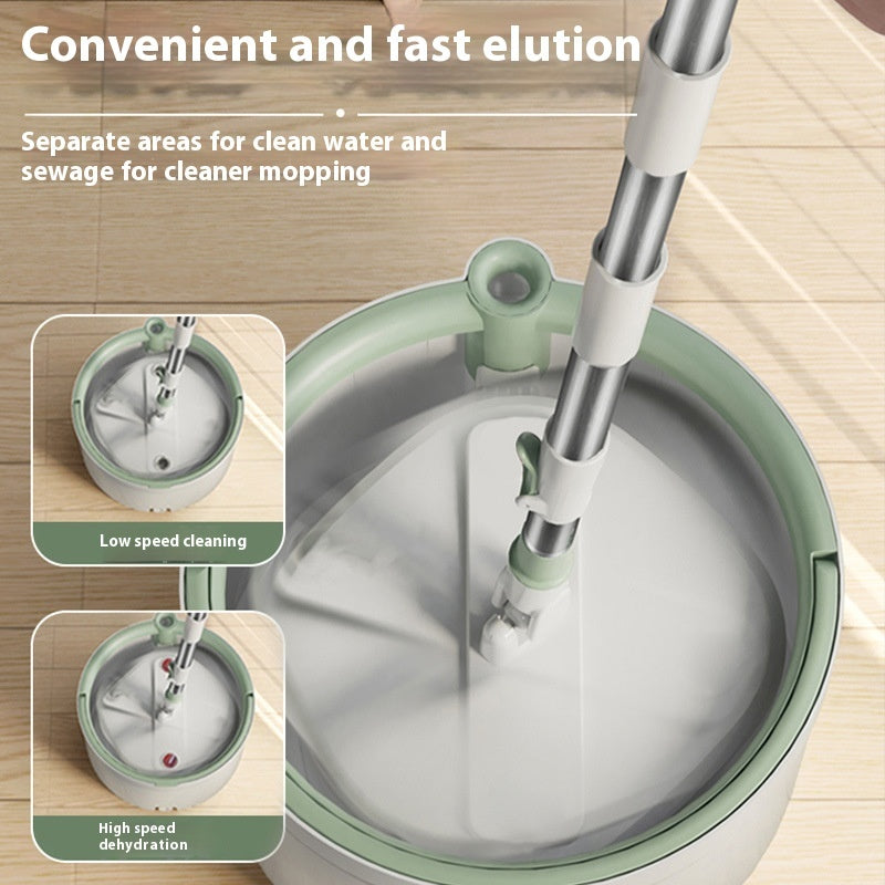 Hand Wash-free Household Cleaning Separation Rotating Flat Plate Mop Bucket