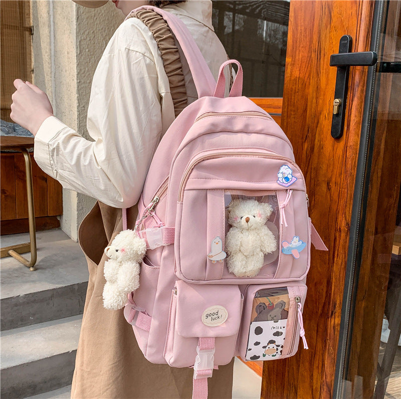 Large-capacity Schoolbag Female Korean Cartoon Backpack ShopWithASmile7.com