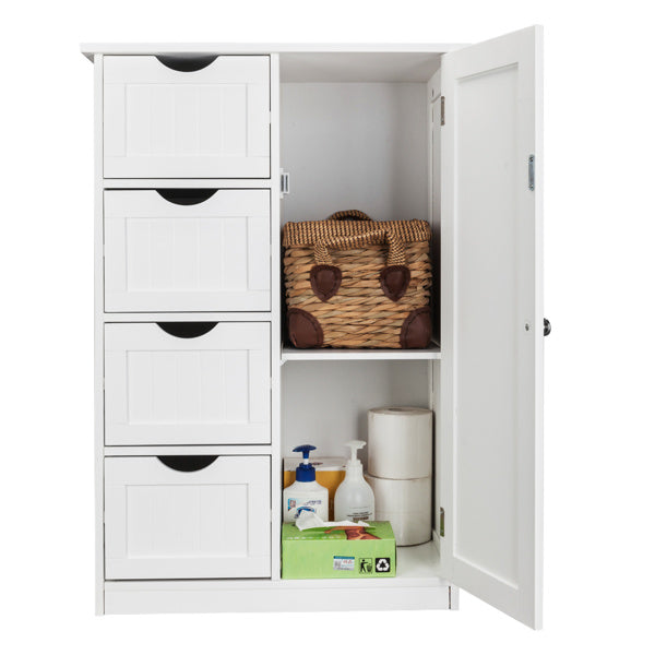 Four-draw, Single-door Bathroom Locker