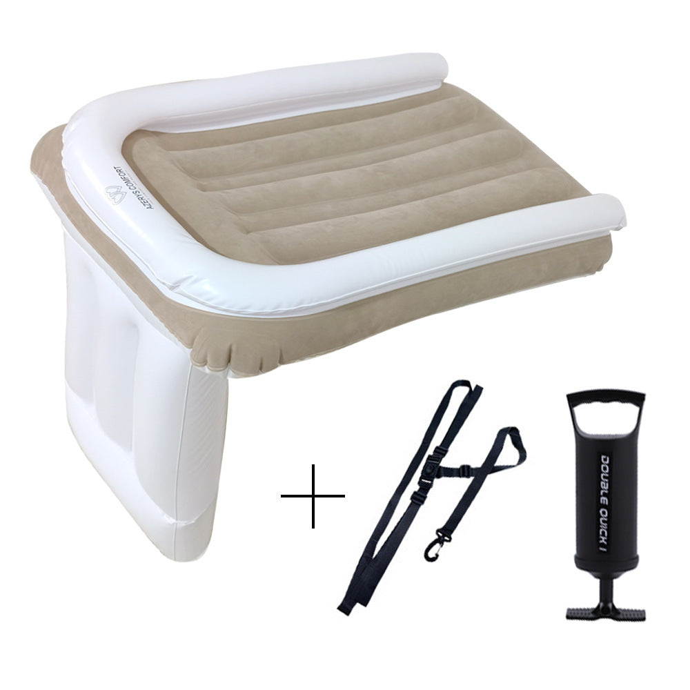 Amazon Baby Inflatable Mattress Rear Folding Car Mat Outdoor Travel Thickened Flocking Air Cushion