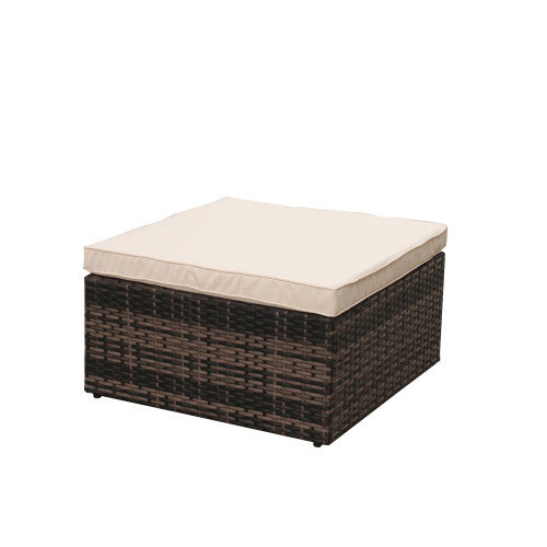 Rattan Patio Furniture Set Wicker Sofa Cushioned Sectional Furniture Set Garden Patio Sofa Set 4 Pieces, Brown ShopWithASmile7.com