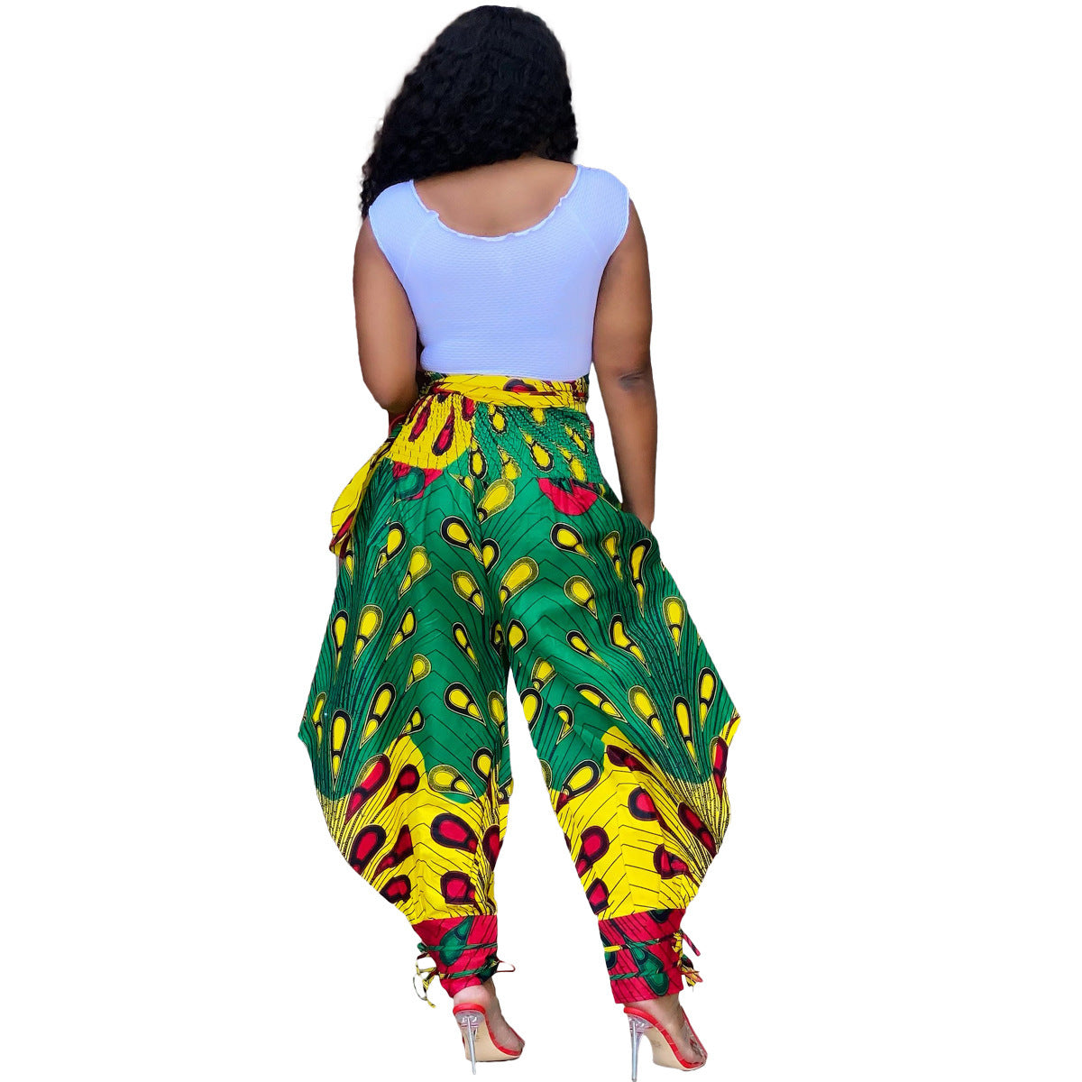 Women's New Positioning Print Wide Leg Casual Pants