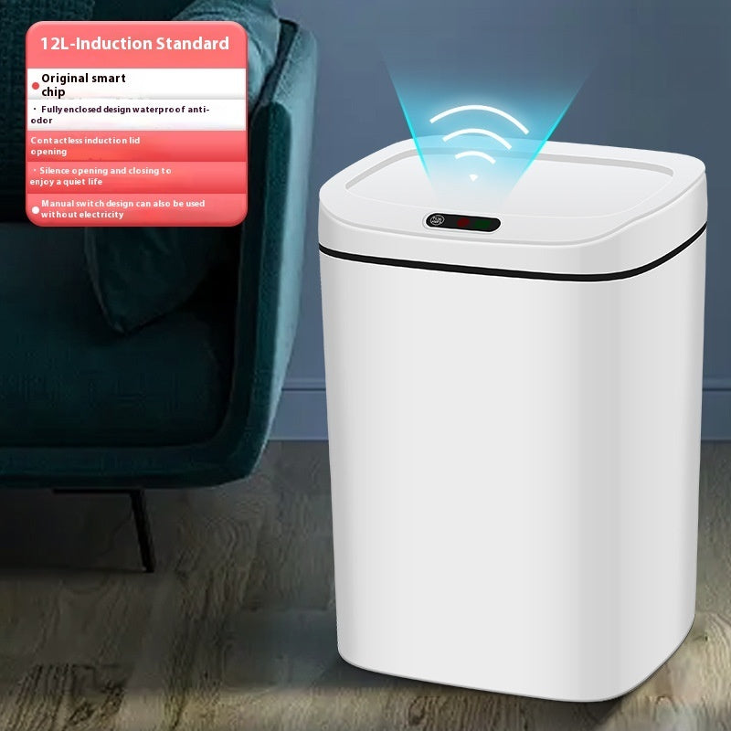 Household Intelligent Garbage Bin With Lid Sensing