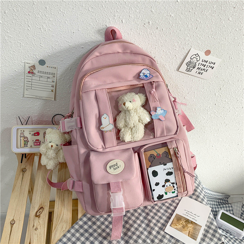 Large-capacity Schoolbag Female Korean Cartoon Backpack ShopWithASmile7.com