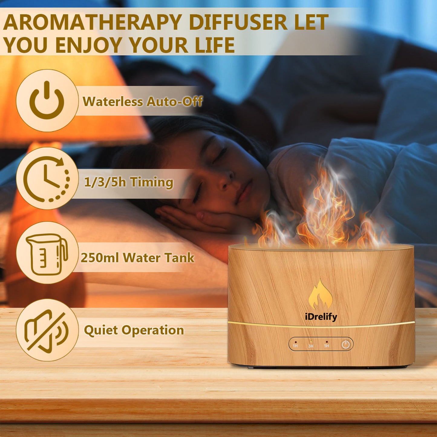 Flame Aroma Diffuser ShopWithASmile7.com